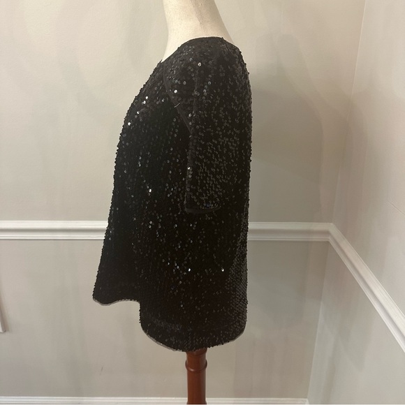 Crosby by Mollie Burch black sequin top-Size S - Picture 2 of 4